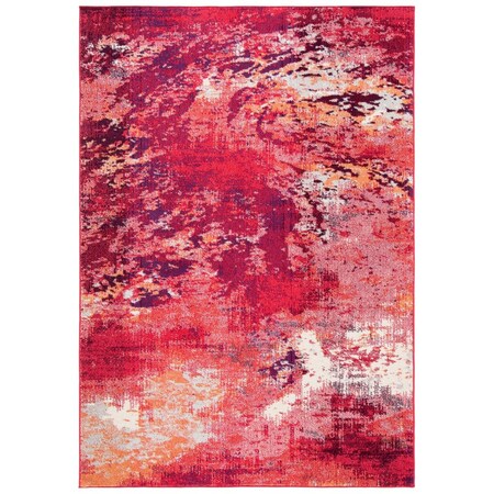 Safavieh 8 x 10 ft. Madison 400 Contemporary Rectangle Rug, Red & Ivory MAD440Q-8